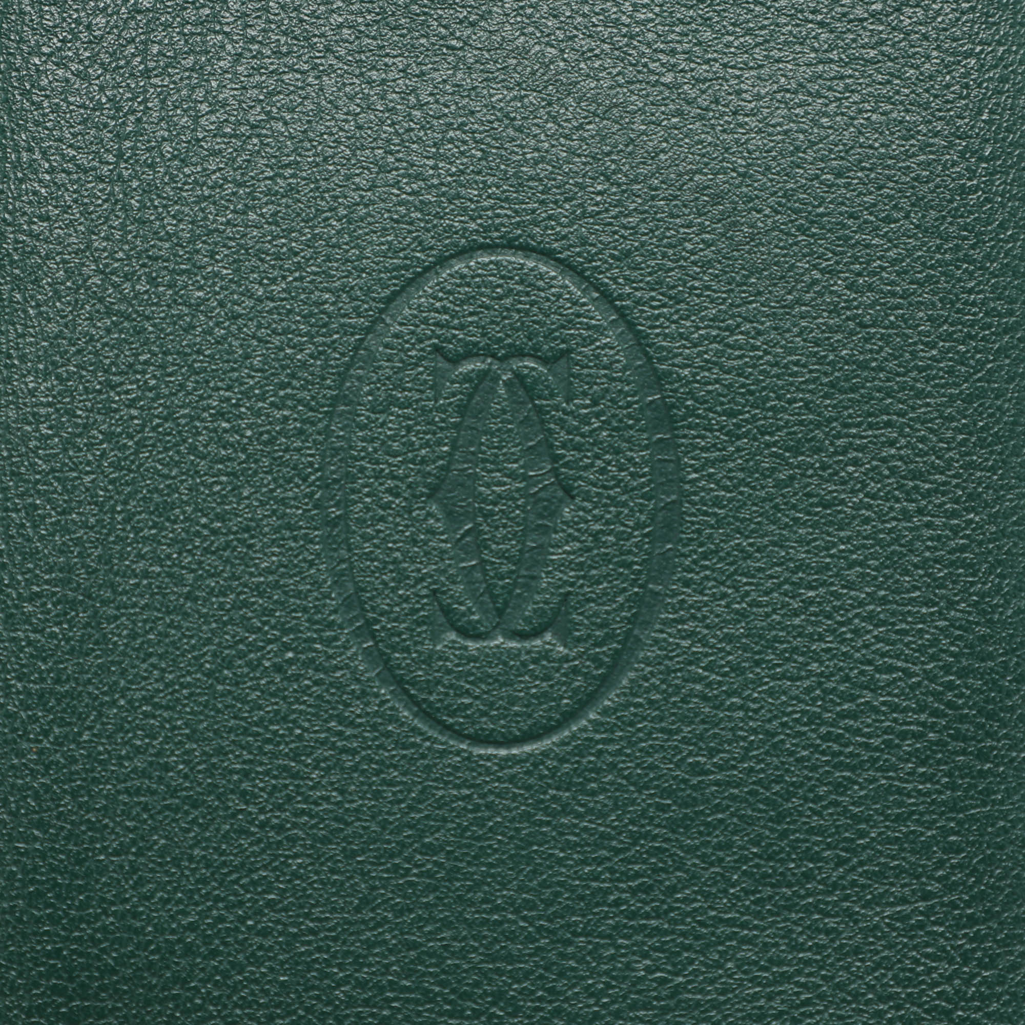 Cartier Green Leather Le Must De Cartier Card Holder