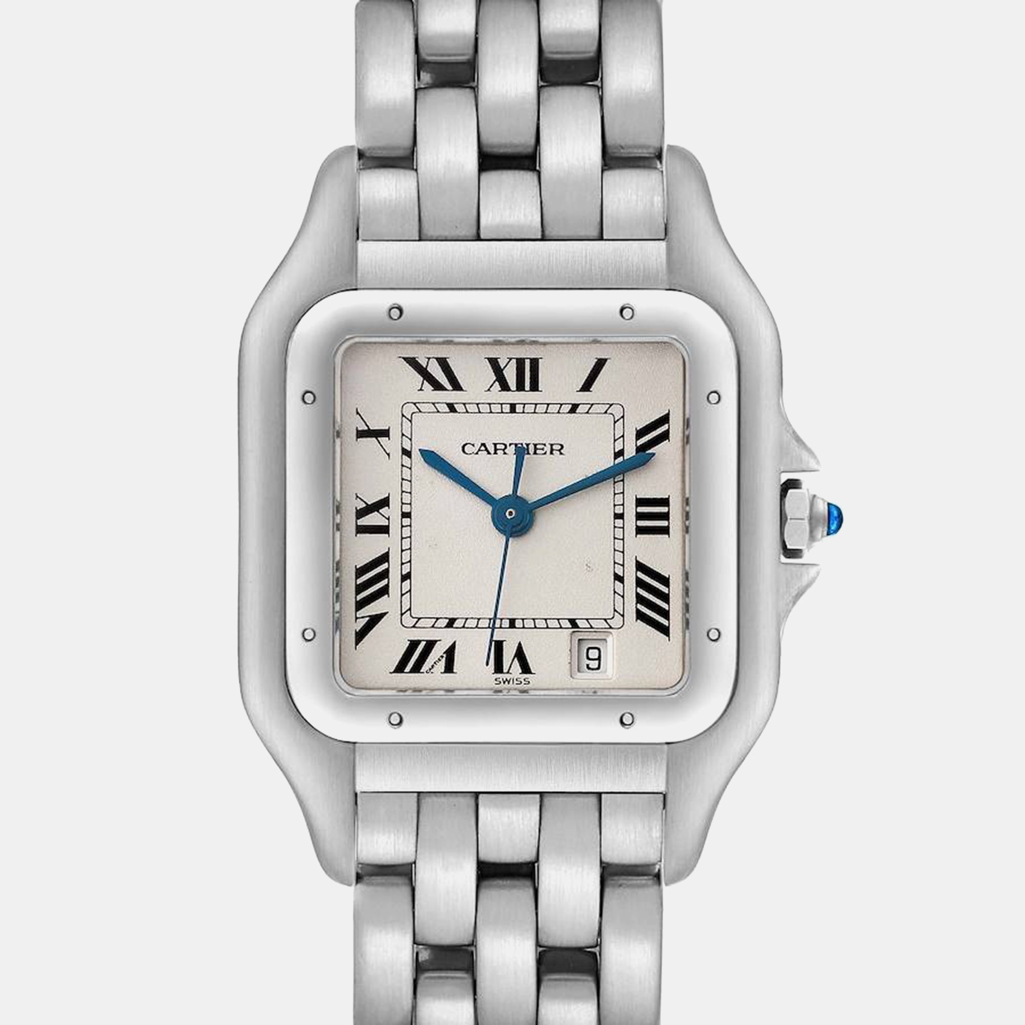 Cartier Panthere Jumbo Stainless Steel Men's Watch 29.0 Mm