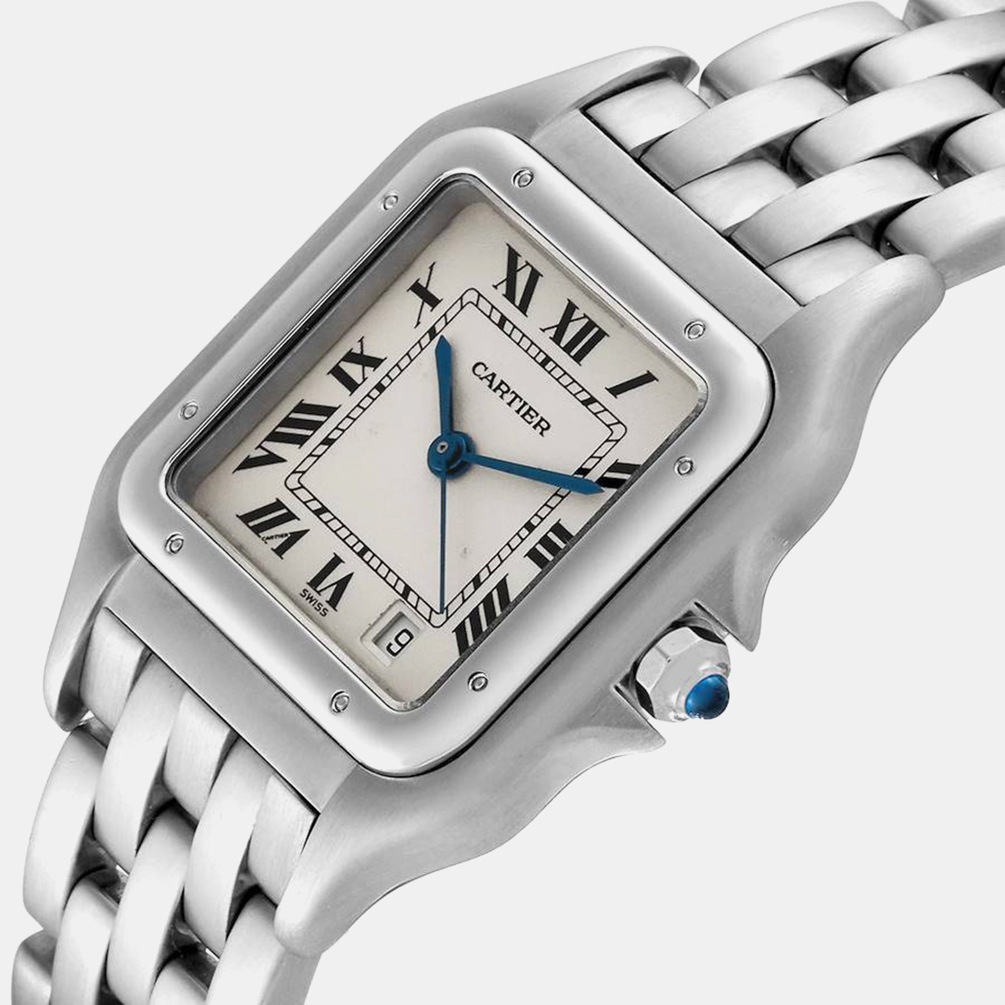 Cartier Panthere Jumbo Stainless Steel Men's Watch 29.0 Mm