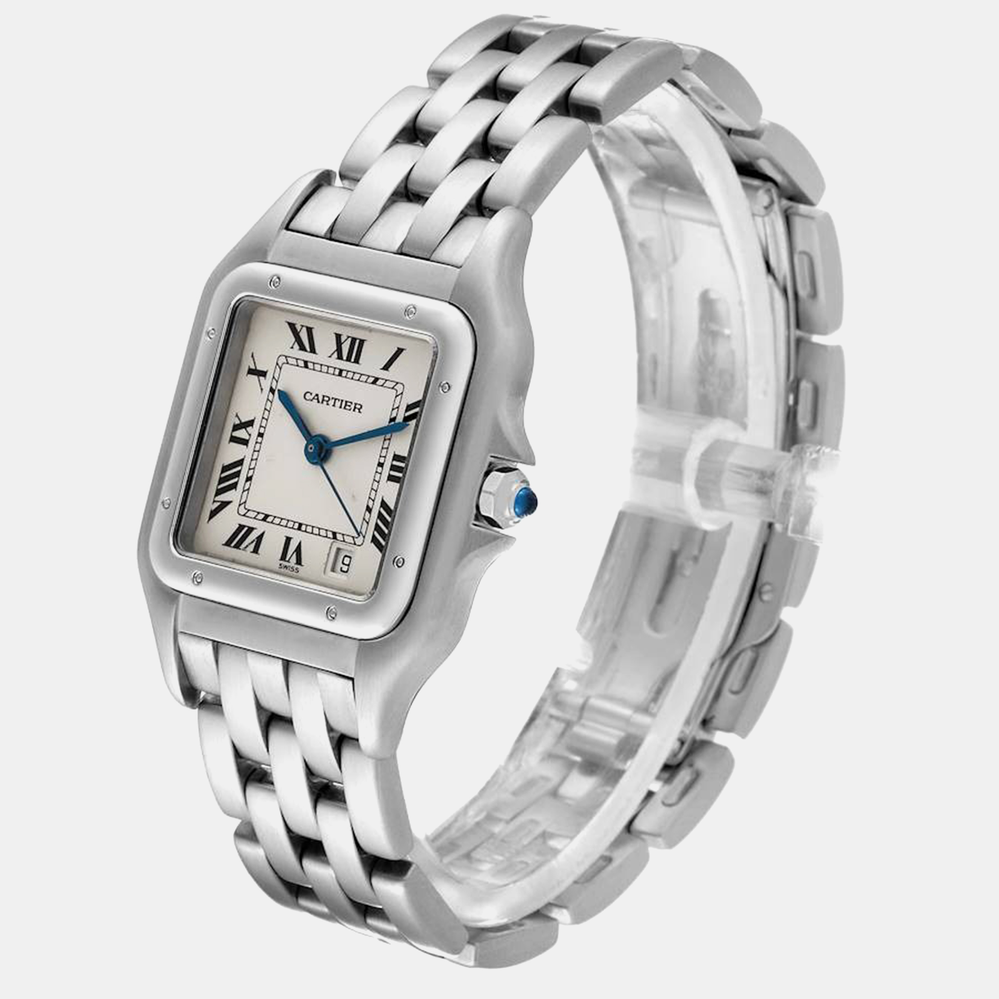 Cartier Panthere Jumbo Stainless Steel Men's Watch 29.0 Mm