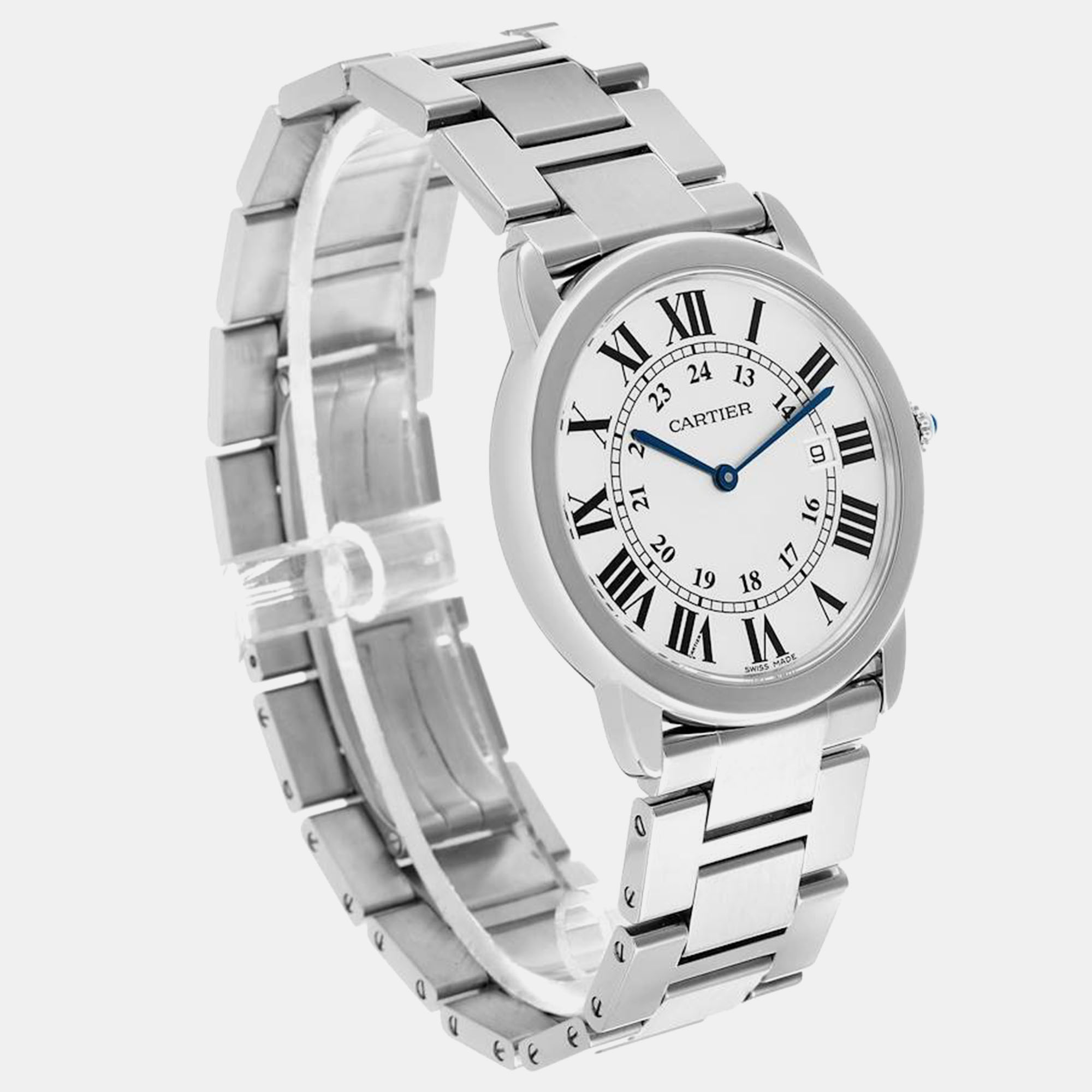 Cartier Ronde Solo Large 36mm Steel Mens Watch W6701005