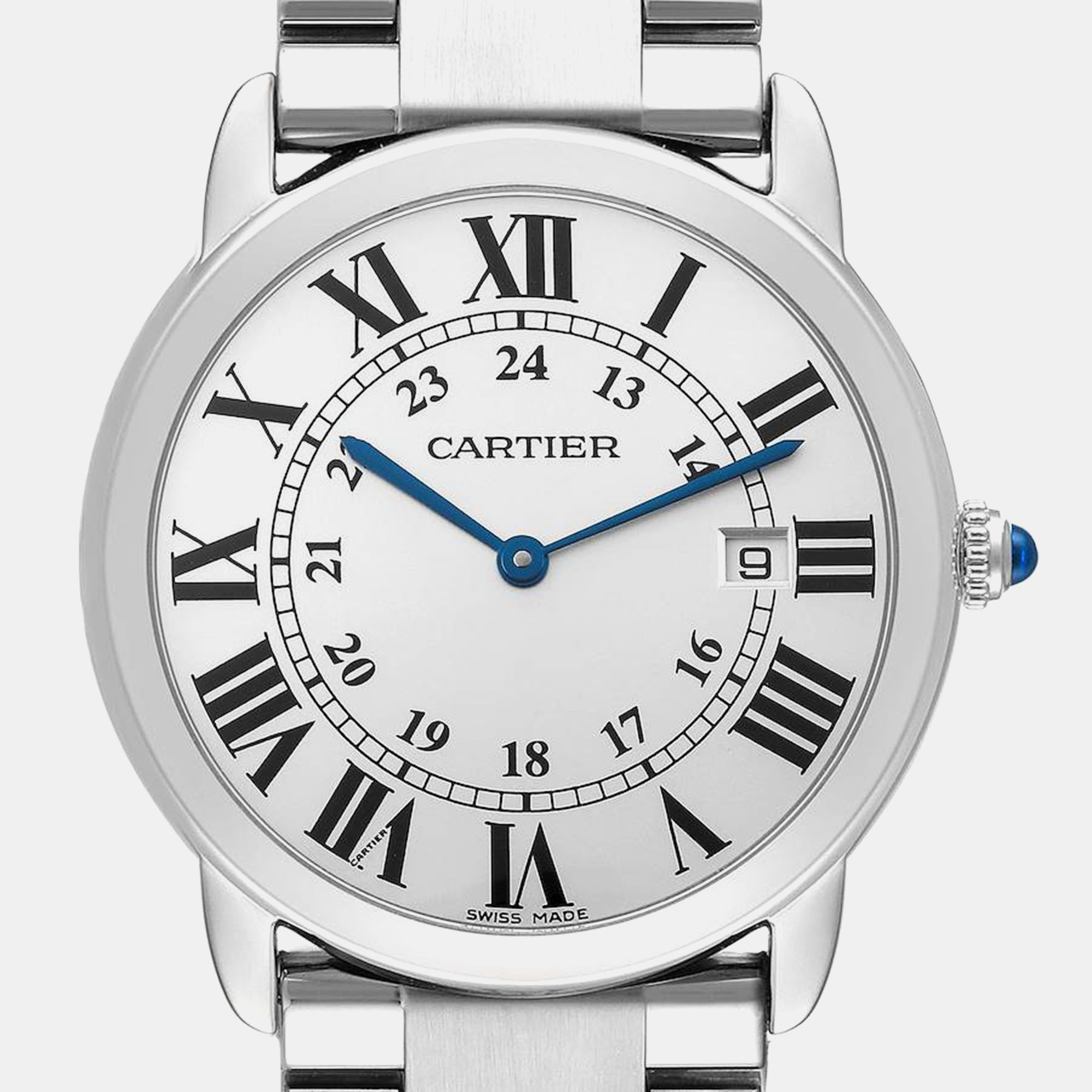 Cartier Ronde Solo Large 36mm Steel Mens Watch W6701005