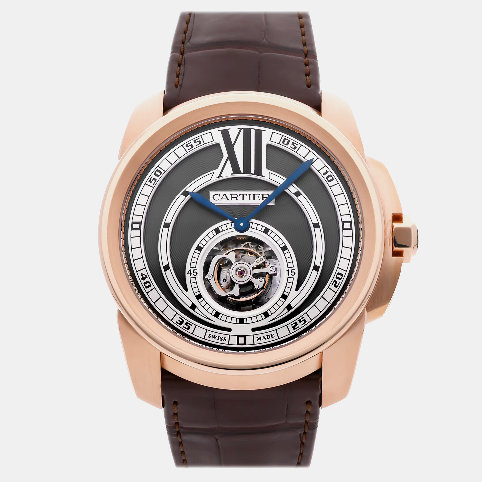 Pre-Owned Cartier Silver Dial Calibre De Cartier Flying Tourbillon Manual Winding Men's Watch 45 mm
Pre-Owned Cartier Silver Dial Calibre De Cartier Flying Tourbillon Manual Winding Men's Watch 45 mm