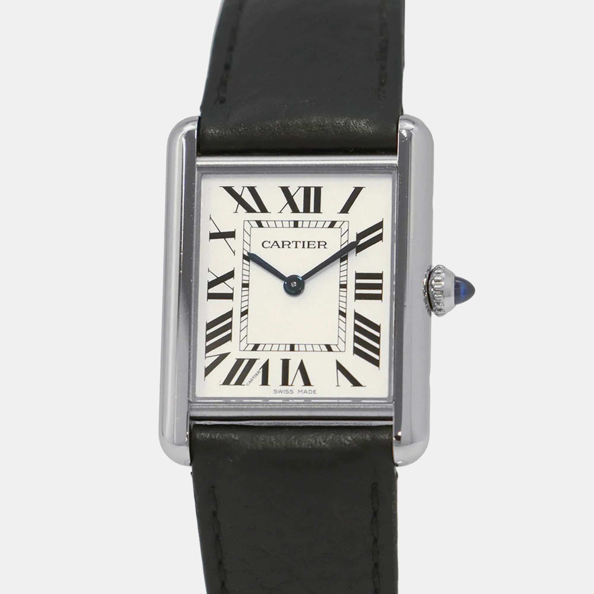 Cartier White Stainless Steel Tank WSTA0041 Quartz Men's Wristwatch
Cartier White Stainless Steel Tank WSTA0041 Quartz Men's Wristwatch