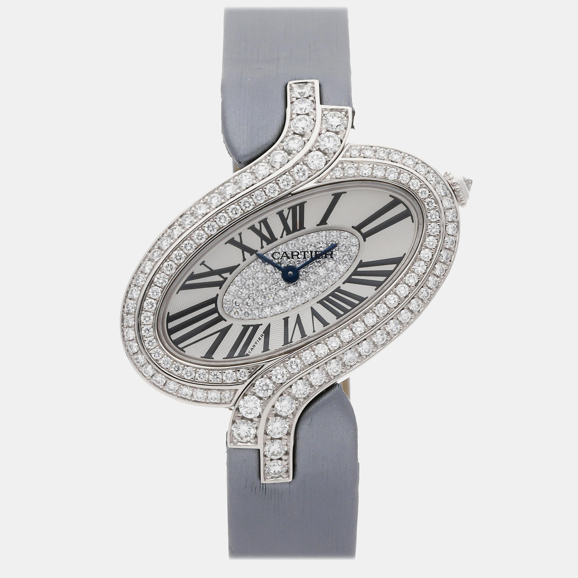 Pre-Owned Cartier Delices de Cartier WG800019 Silver Quartz Diamond 18k White Gold Men's Wristwatch 38 MM
Pre-Owned Cartier Delices de Cartier WG800019 Silver Quartz Diamond 18k White Gold Men's Wristwatch 38 MM