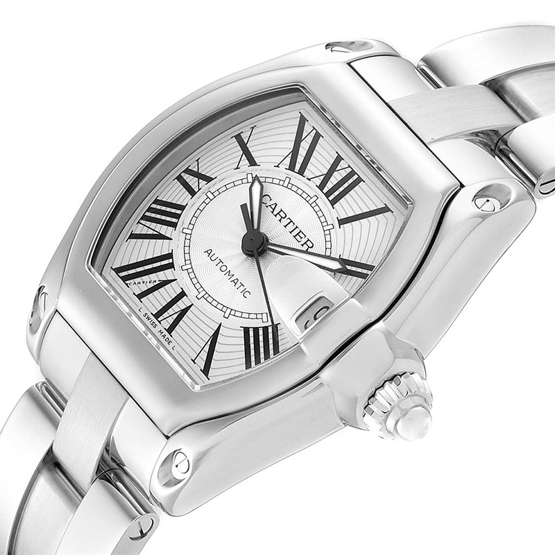 Cartier White Stainless Steel Roadster W62025V3 Men's Wristwatch, Silver
Cartier White Stainless Steel Roadster W62025V3 Men's Wristwatch, Silver
