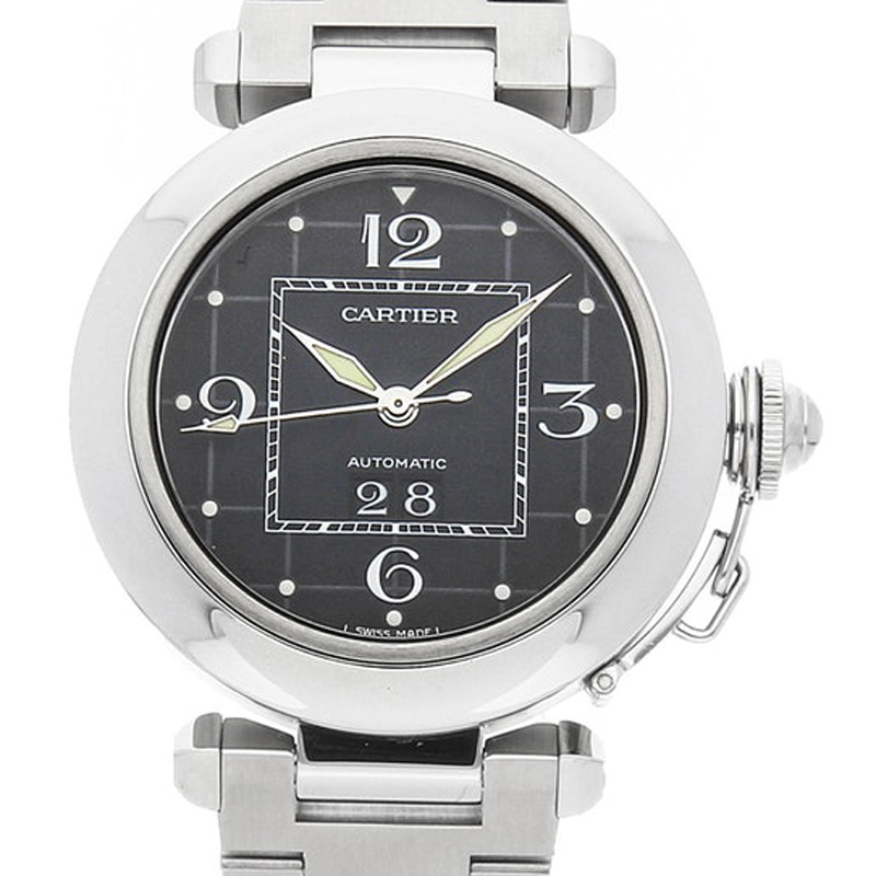 Cartier Black Stainless Steel Pasha C Auto W31053M7 Men's Wristwatch
Cartier Black Stainless Steel Pasha C Auto W31053M7 Men's Wristwatch