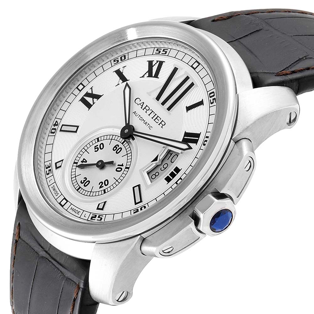 Cartier Silver Stainless Steel Calibre W7100037 Box Men's Wristwatch
Cartier Silver Stainless Steel Calibre W7100037 Box Men's Wristwatch