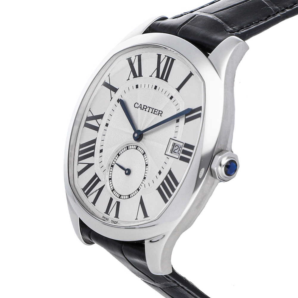 Cartier Silver Stainless Steel Drive De Cartier WSNM0004 Men's Wristwatch
Cartier Silver Stainless Steel Drive De Cartier WSNM0004 Men's Wristwatch