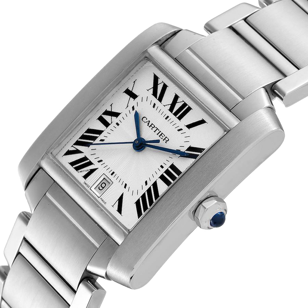 Cartier Silver Stainless Steel Tank Francaise Automatic W51002Q3 Men's Wristwatch
Cartier Silver Stainless Steel Tank Francaise Automatic W51002Q3 Men's Wristwatch