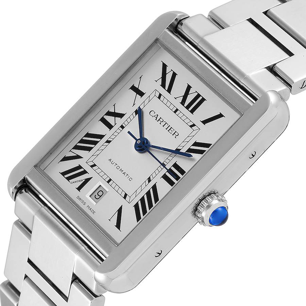 Cartier Silver Stainless Steel Tank Solo Automatic W5200028 Men's Wristwatch 31 x 40 MM
Cartier Silver Stainless Steel Tank Solo Automatic W5200028 Men's Wristwatch 31 x 40 MM