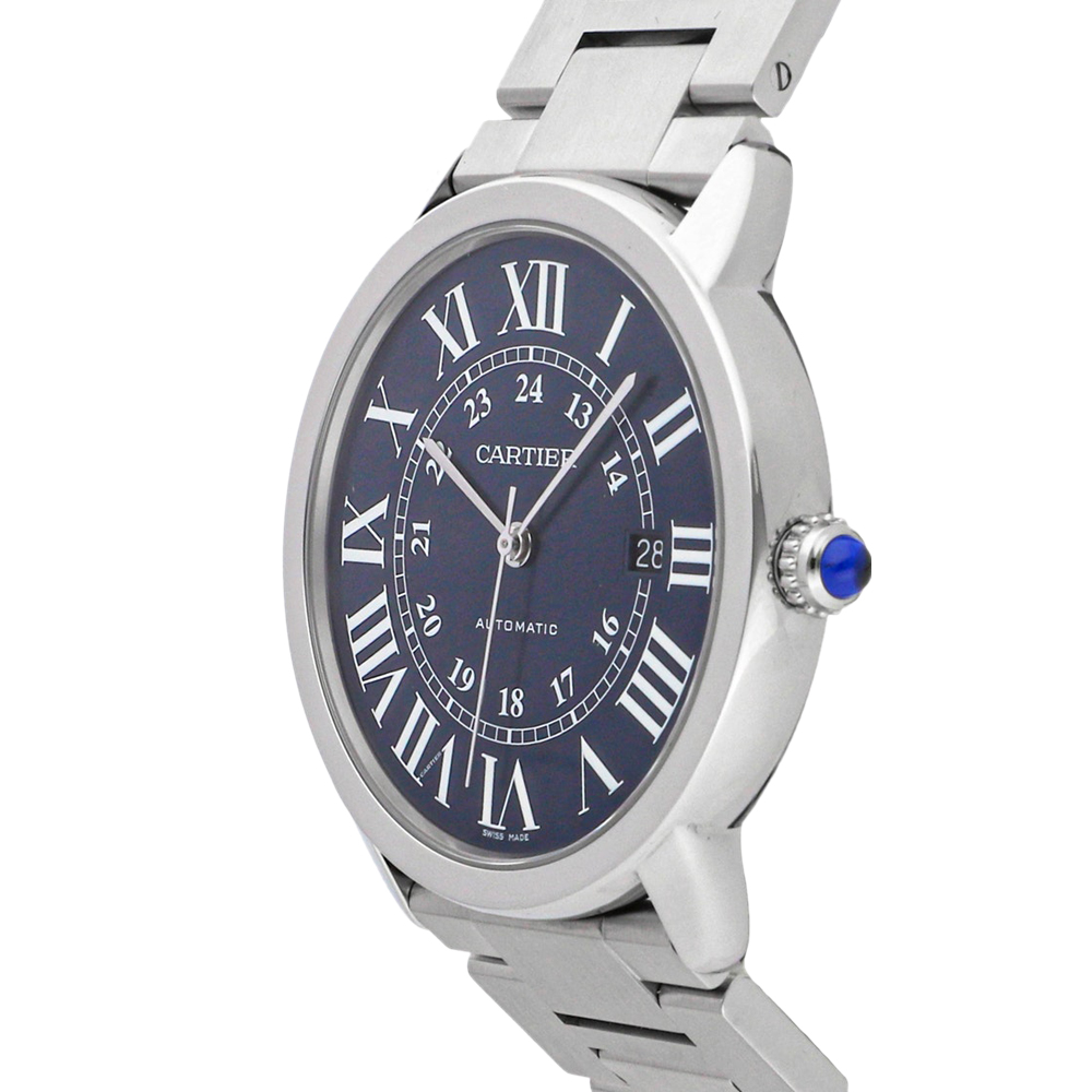 Cartier Blue Stainless Steel Ronde Solo WSRN0023 Men's Wristwatch 42 MM
Cartier Blue Stainless Steel Ronde Solo WSRN0023 Men's Wristwatch 42 MM