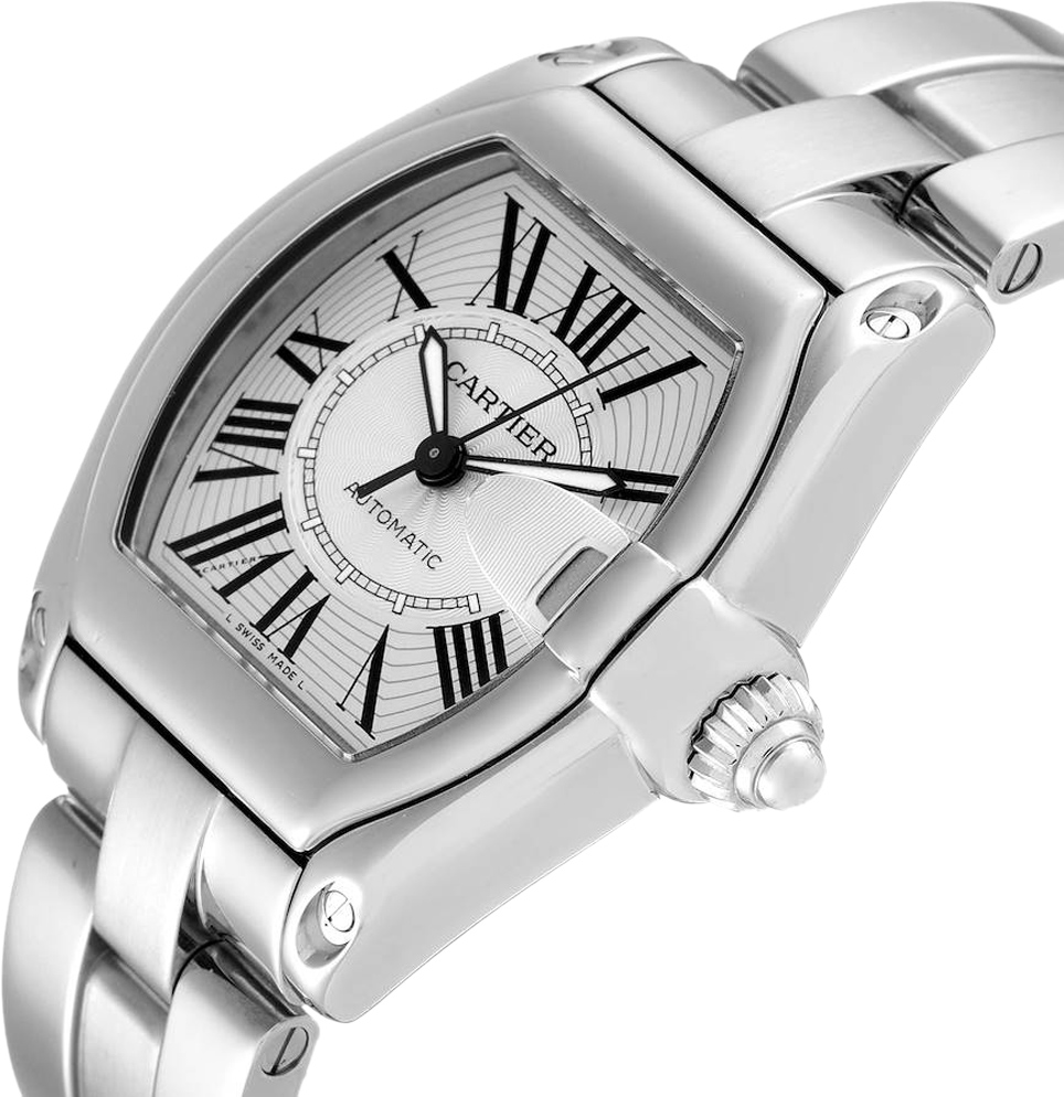 Cartier Silver Stainless Steel Roadster W62025V3 Automatic Men's Wristwatch
Cartier Silver Stainless Steel Roadster W62025V3 Automatic Men's Wristwatch