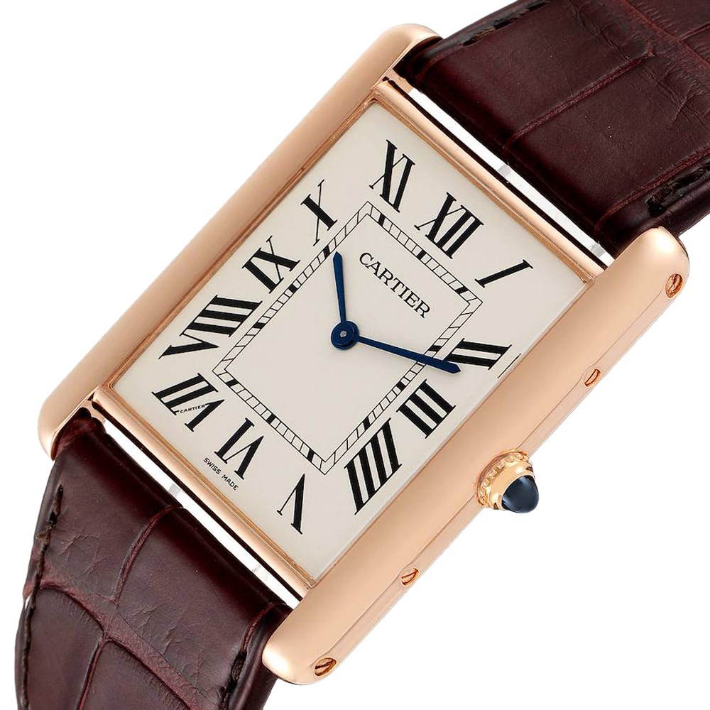 Cartier Silver 18k Rose Gold Tank Louis W1560017 Men's Wristwatch 40 x 34 MM
Cartier Silver 18k Rose Gold Tank Louis W1560017 Men's Wristwatch 40 x 34 MM
