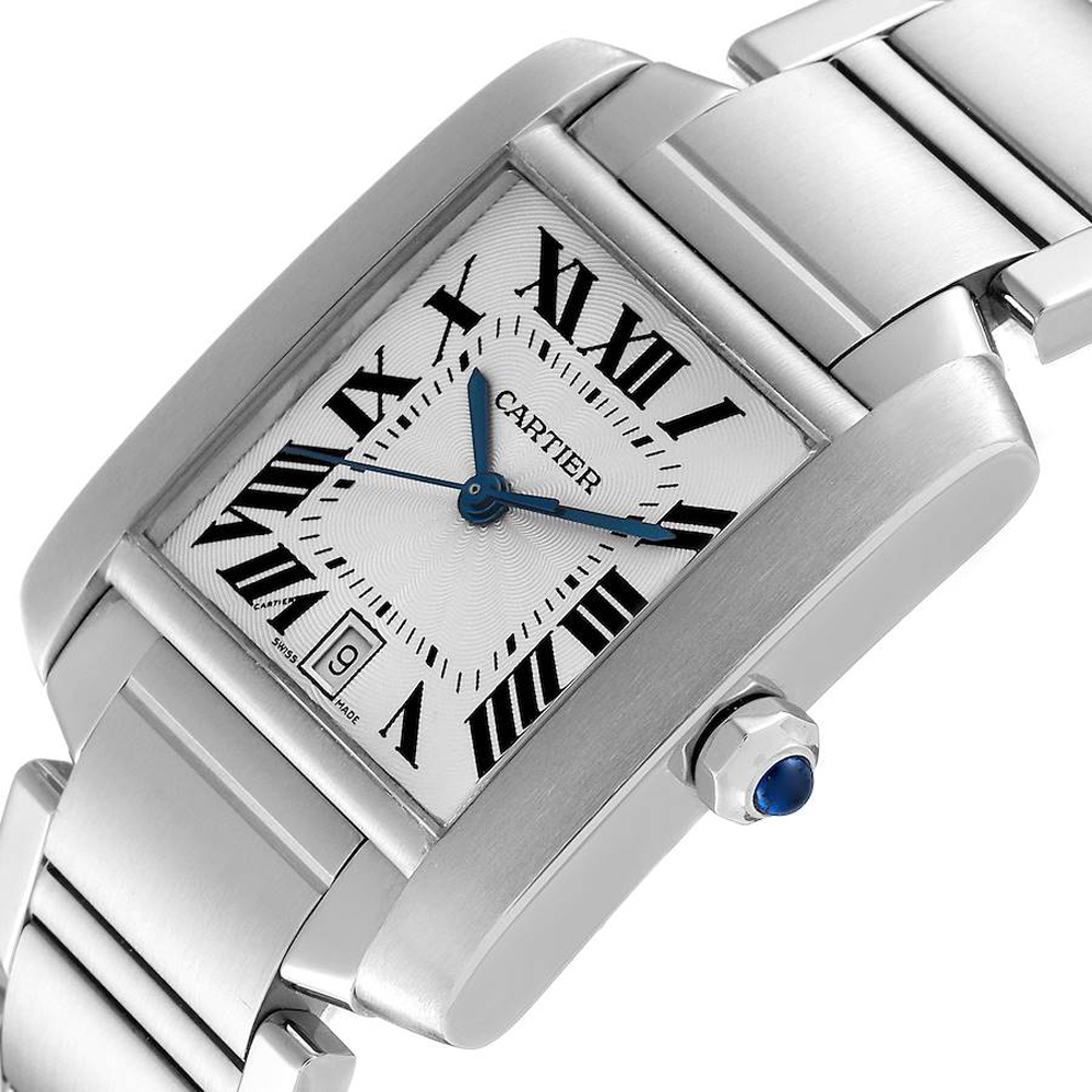 Cartier Silver Stainless Steel Tank Francaise W51002Q3 Automatic Men's Wristwatch
Cartier Silver Stainless Steel Tank Francaise W51002Q3 Automatic Men's Wristwatch