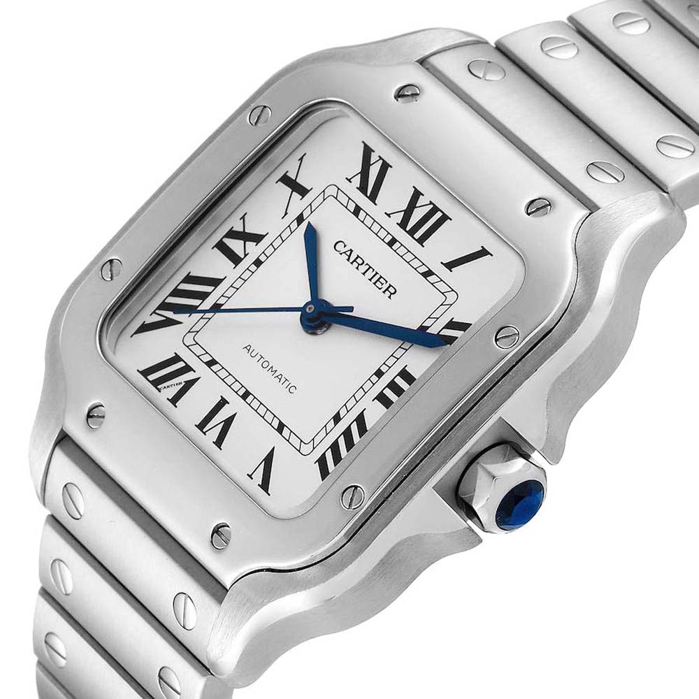 Cartier Silver Stainless Steel Santos De Cartier WSSA0010 Men's Wristwatch
Cartier Silver Stainless Steel Santos De Cartier WSSA0010 Men's Wristwatch