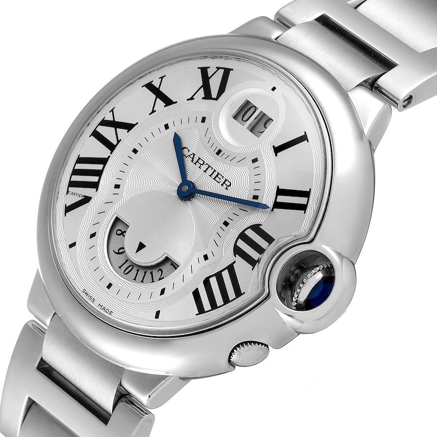 Cartier Silver Stainless Steel Ballon Bleu W6920011 Men's Wristwatch 38.5 MM
Cartier Silver Stainless Steel Ballon Bleu W6920011 Men's Wristwatch 38.5 MM