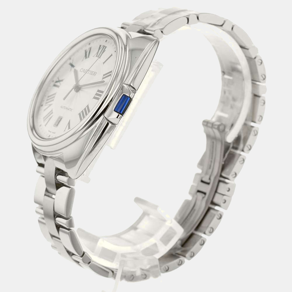 Cartier Silver Stainless Steel Cle De Cartier Automatic WSCL0007 Men's Wristwatch 40 MM
Cartier Silver Stainless Steel Cle De Cartier Automatic WSCL0007 Men's Wristwatch 40 MM