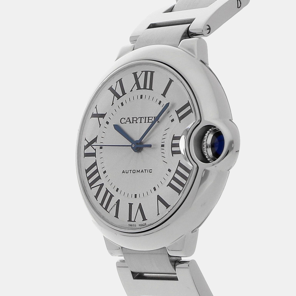 Cartier Silver Stainless Steel Ballon Bleu de Cartier Automatic W6920046 Men's Wristwatch 36 mm
Cartier Silver Stainless Steel Ballon Bleu de Cartier Automatic W6920046 Men's Wristwatch 36 mm
