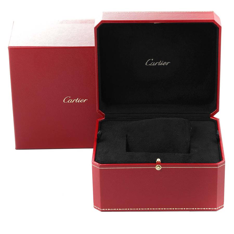 Cartier Silver 18k Rose Gold Ballon Bleu W6900651 Automatic Men's Wristwatch 42 Mm
