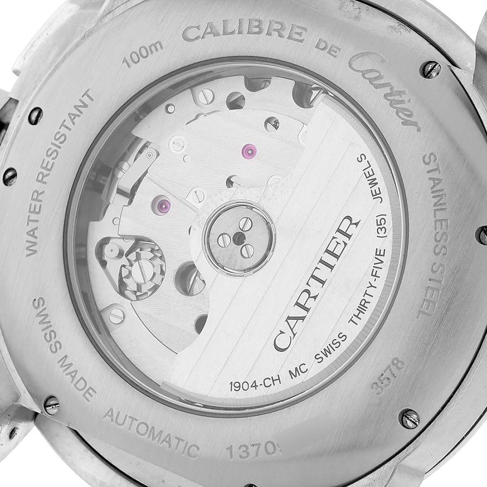 Cartier Black Stainless Steel Calibre W7100060 Automatic Men's Wristwatch 42 Mm