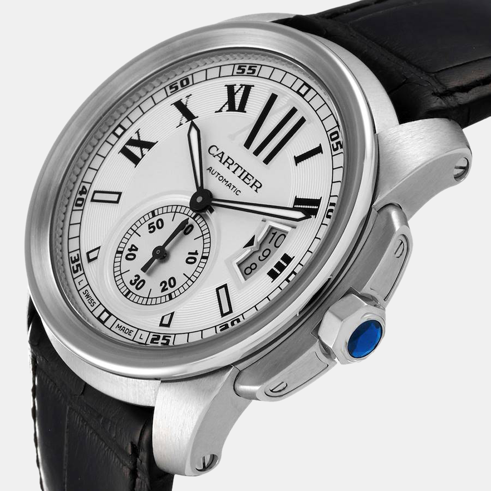 Cartier Silver Stainless Steel Calibre W7100037 Automatic Men's Wristwatch 42 mm
Cartier Silver Stainless Steel Calibre W7100037 Automatic Men's Wristwatch 42 mm