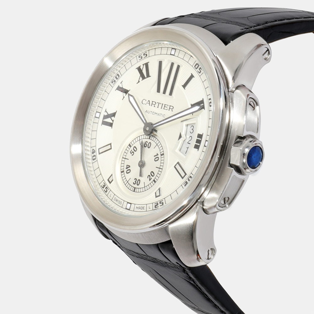 Cartier Silver Stainless Steel Calibre W7100037 Automatic Men's Wristwatch 42 mm
Cartier Silver Stainless Steel Calibre W7100037 Automatic Men's Wristwatch 42 mm