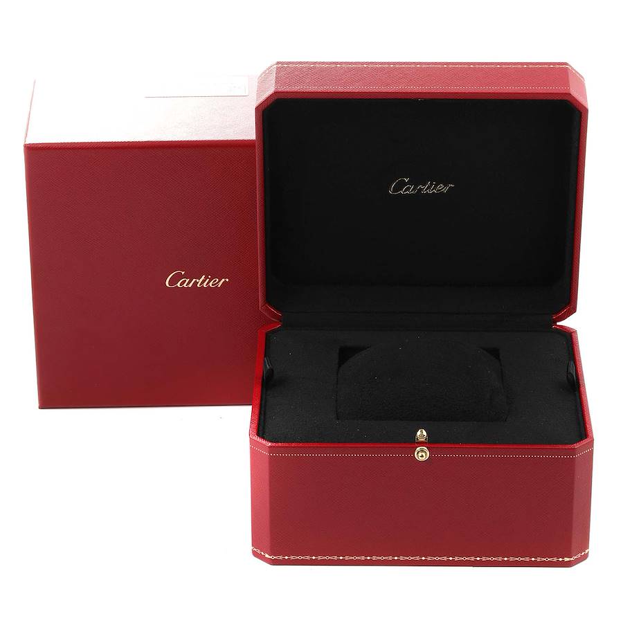 Cartier Silver 18k White Gold Ronde Louis WR007002 Manual Winding Men's Wristwatch 42 Mm