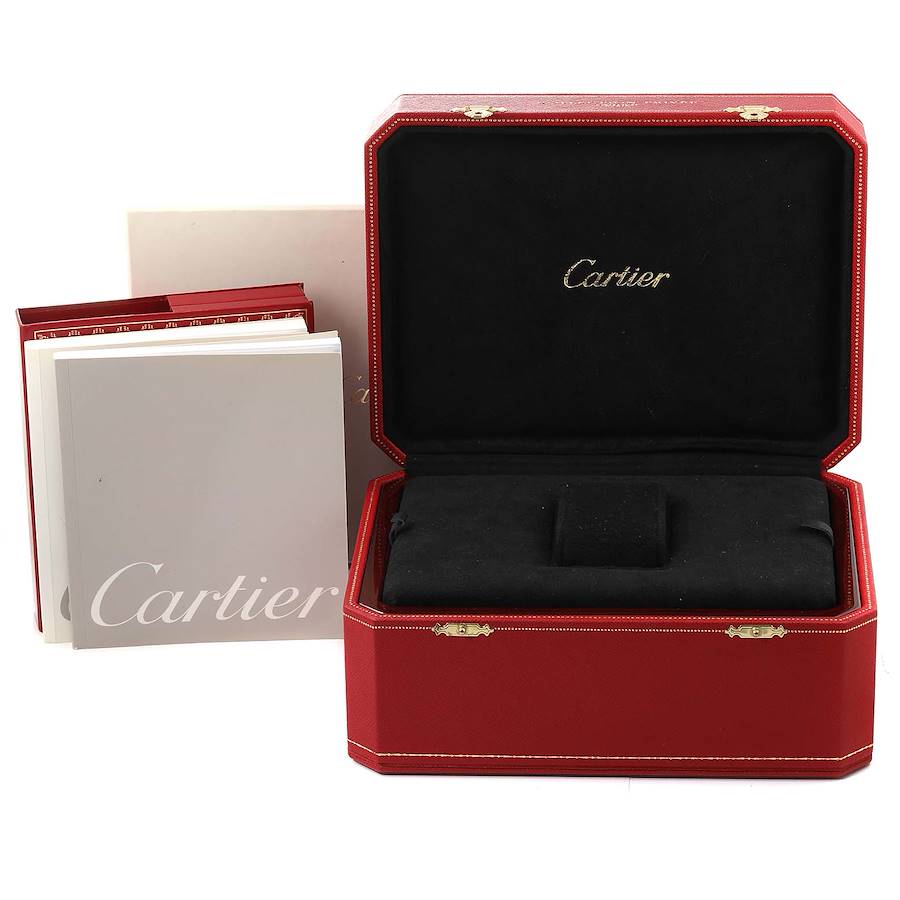 Cartier Silver 18k Rose Gold Calibre De Cartier W7100009 Automatic Men's Wristwatch 42 Mm