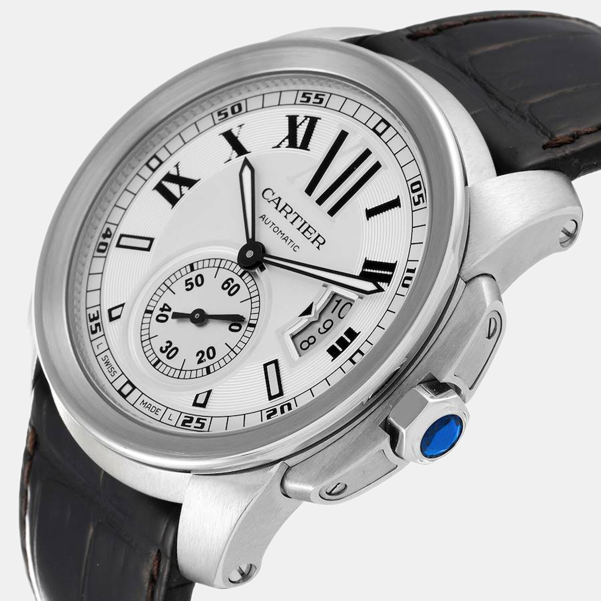 Cartier Silver Stainless Steel Calibre de Cartier W7100037 Automatic Men's Wristwatch 42 mm
Cartier Silver Stainless Steel Calibre de Cartier W7100037 Automatic Men's Wristwatch 42 mm