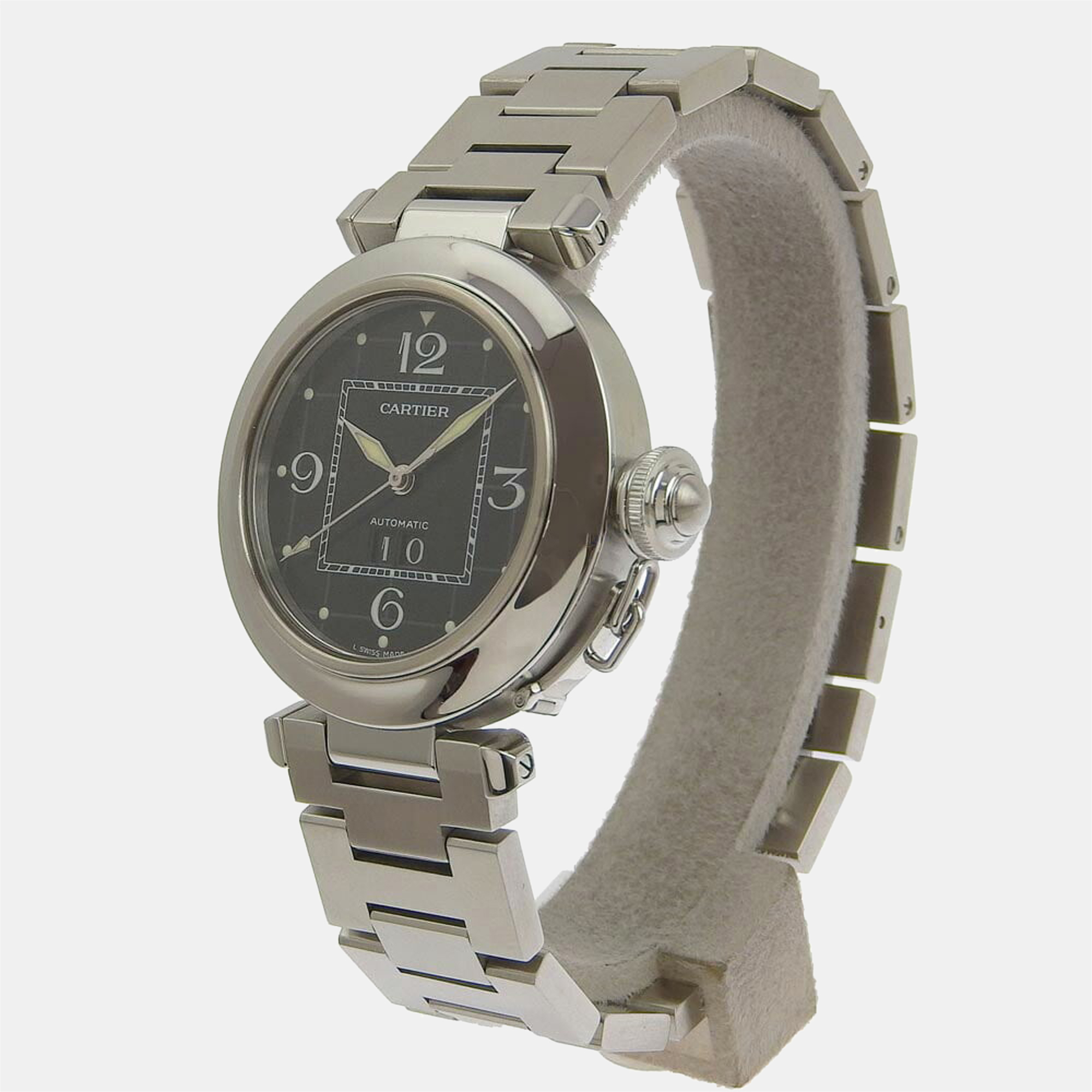 Cartier Black Stainless Steel Pasha C W31053M7 Automatic Men's Wristwatch 35 mm
Cartier Black Stainless Steel Pasha C W31053M7 Automatic Men's Wristwatch 35 mm