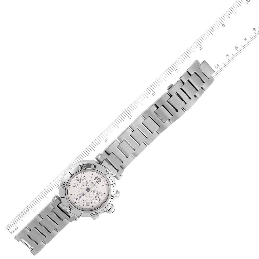 Cartier Pasha Seatimer Chronograph Steel Men's Watch W31089M7 42.5 Mm