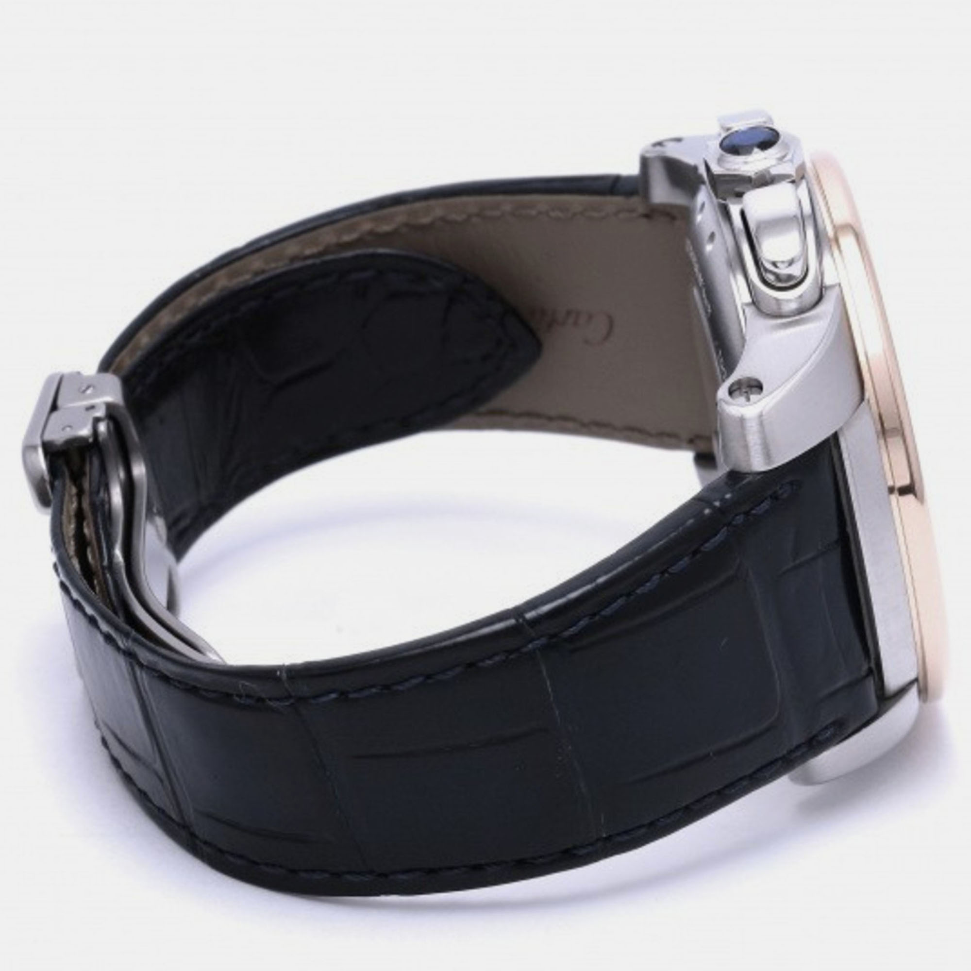 Cartier Silver 18k Rose Gold And Stainless Steel Calibre De Cartier W7100043 Automatic Men's Wristwatch 42 Mm