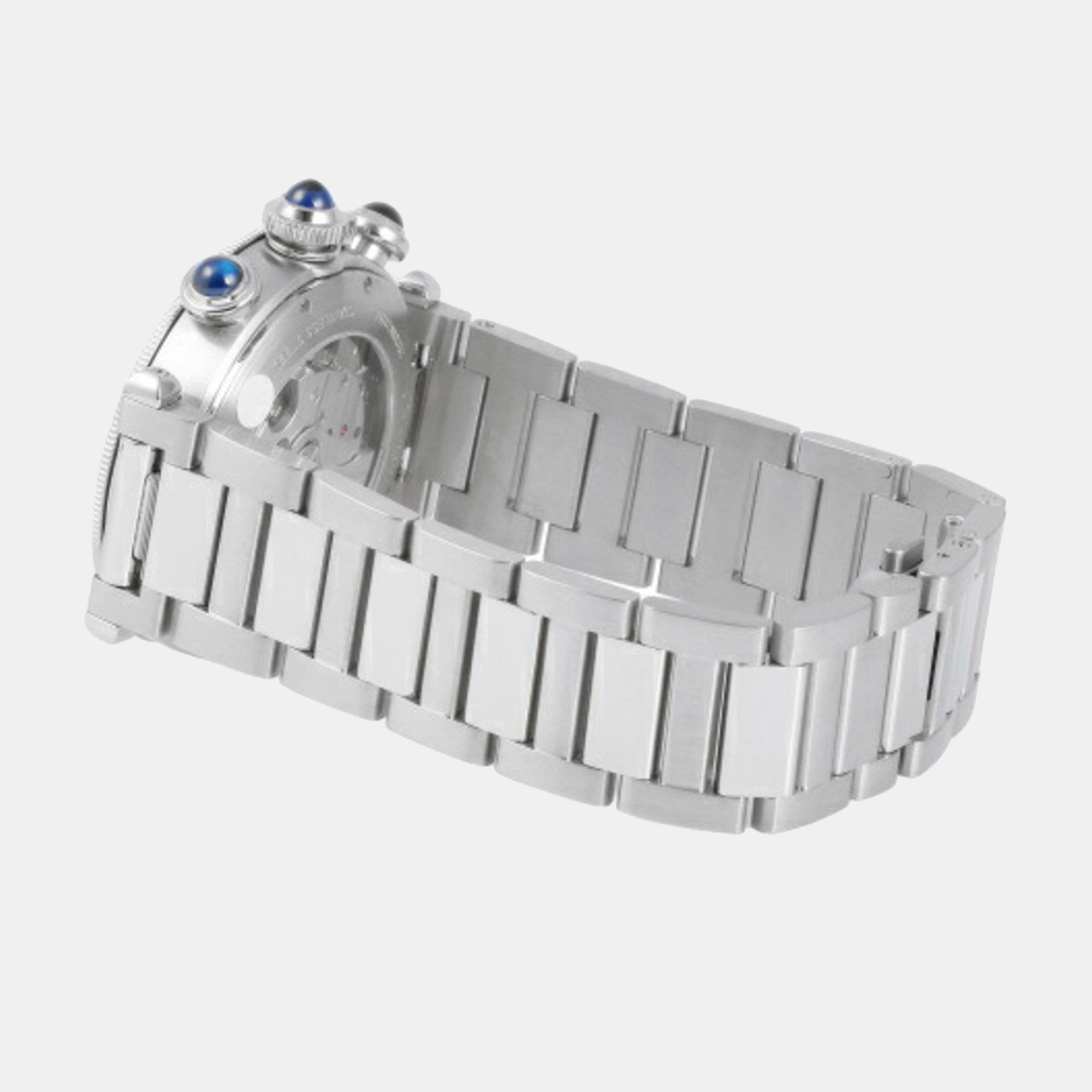 Cartier Silver Stainless Steel Pasha De Cartier WSPA0018 Automatic Men's Wristwatch 41 Mm