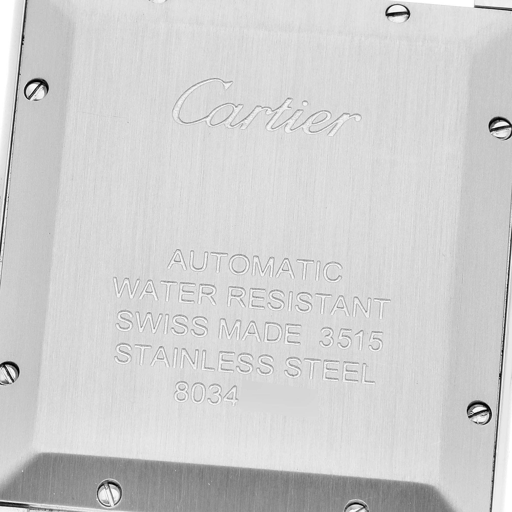 Cartier Tank Solo XL Silver Dial Automatic Steel Mens Watch W5200028 31.0 X 40.85 Mm