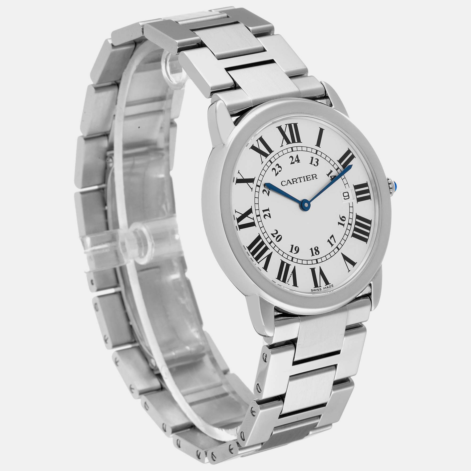 Cartier Ronde Solo Large 36mm Steel Mens Watch W6701005