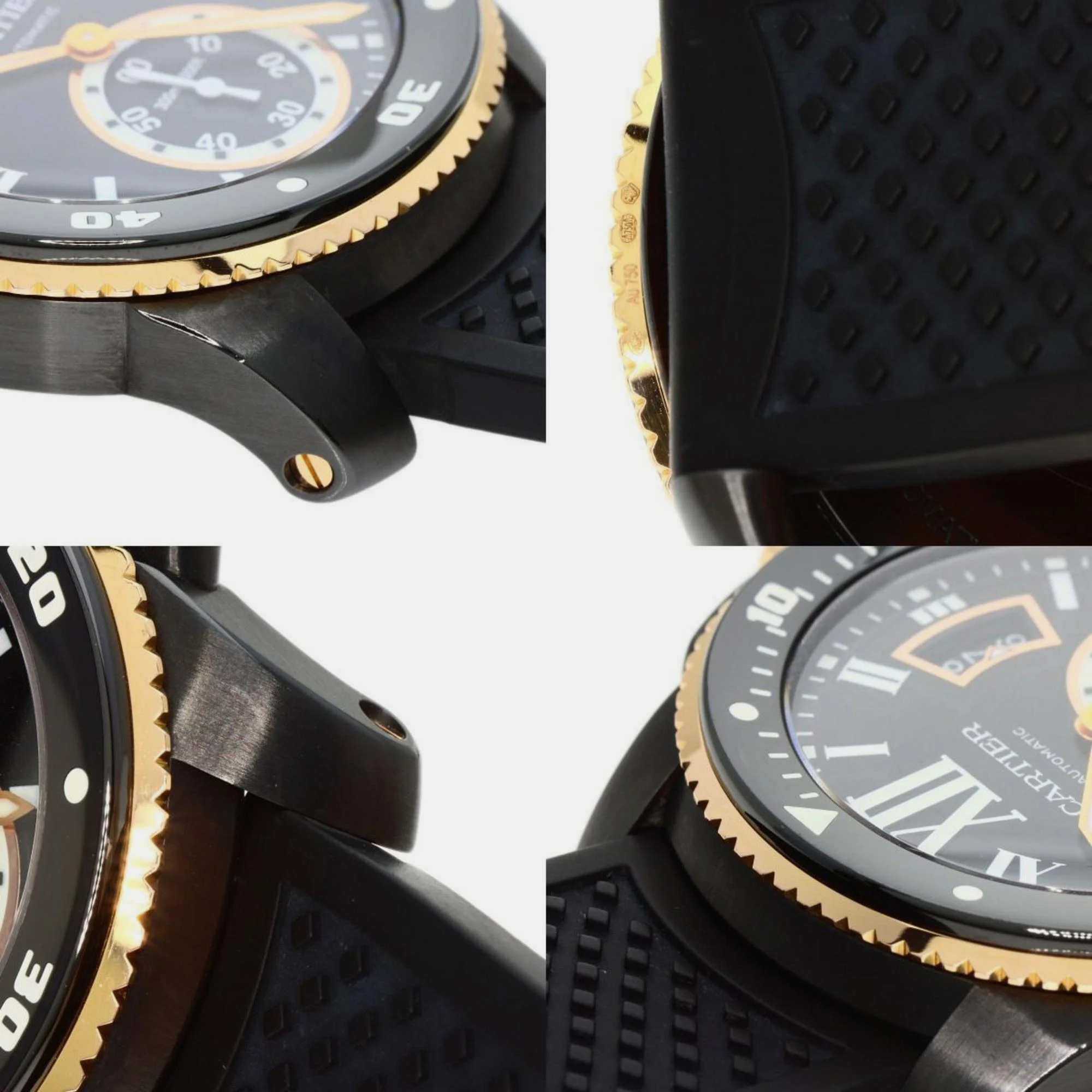 Cartier Black 18k Rose Gold And Stainless Steel Calibre De Cartier W2CA0004 Automatic Men's Wristwatch 42 Mm