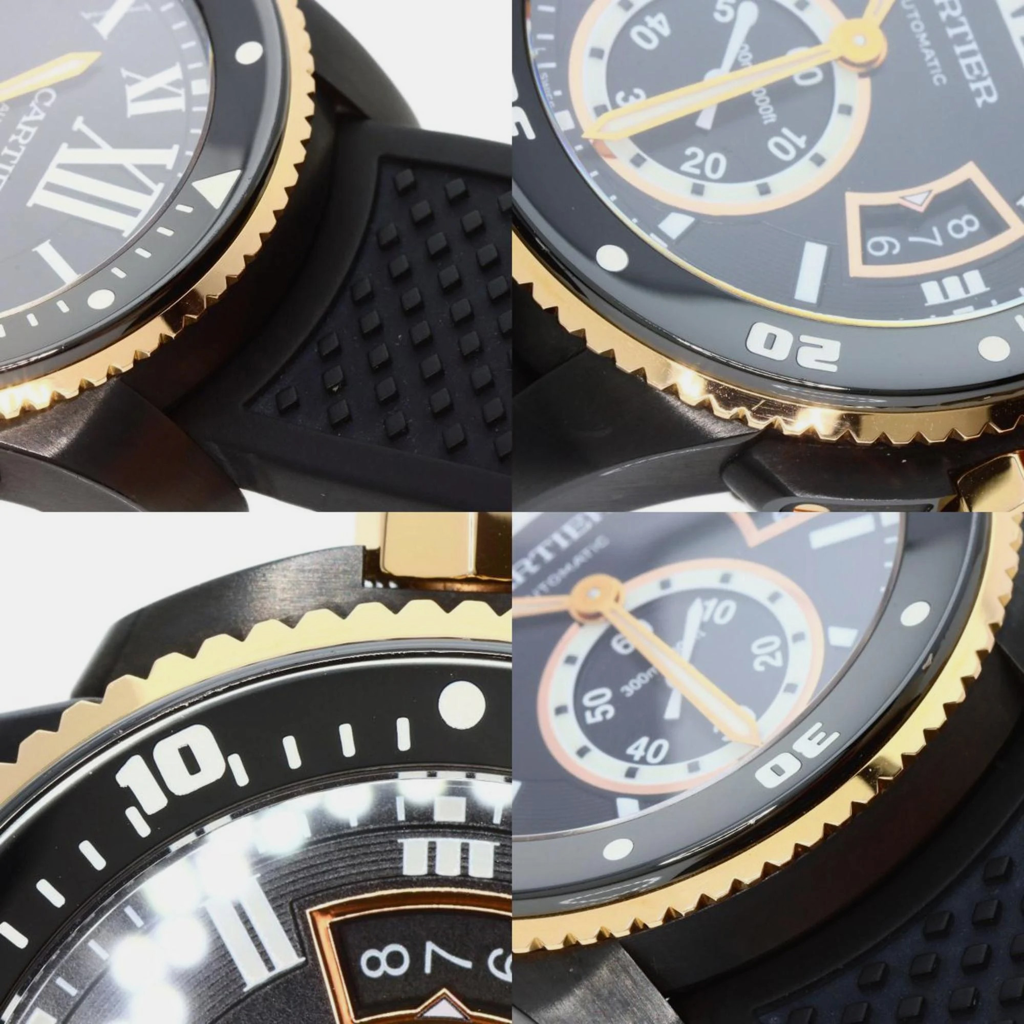 Cartier Black 18k Rose Gold And Stainless Steel Calibre De Cartier W2CA0004 Automatic Men's Wristwatch 42 Mm