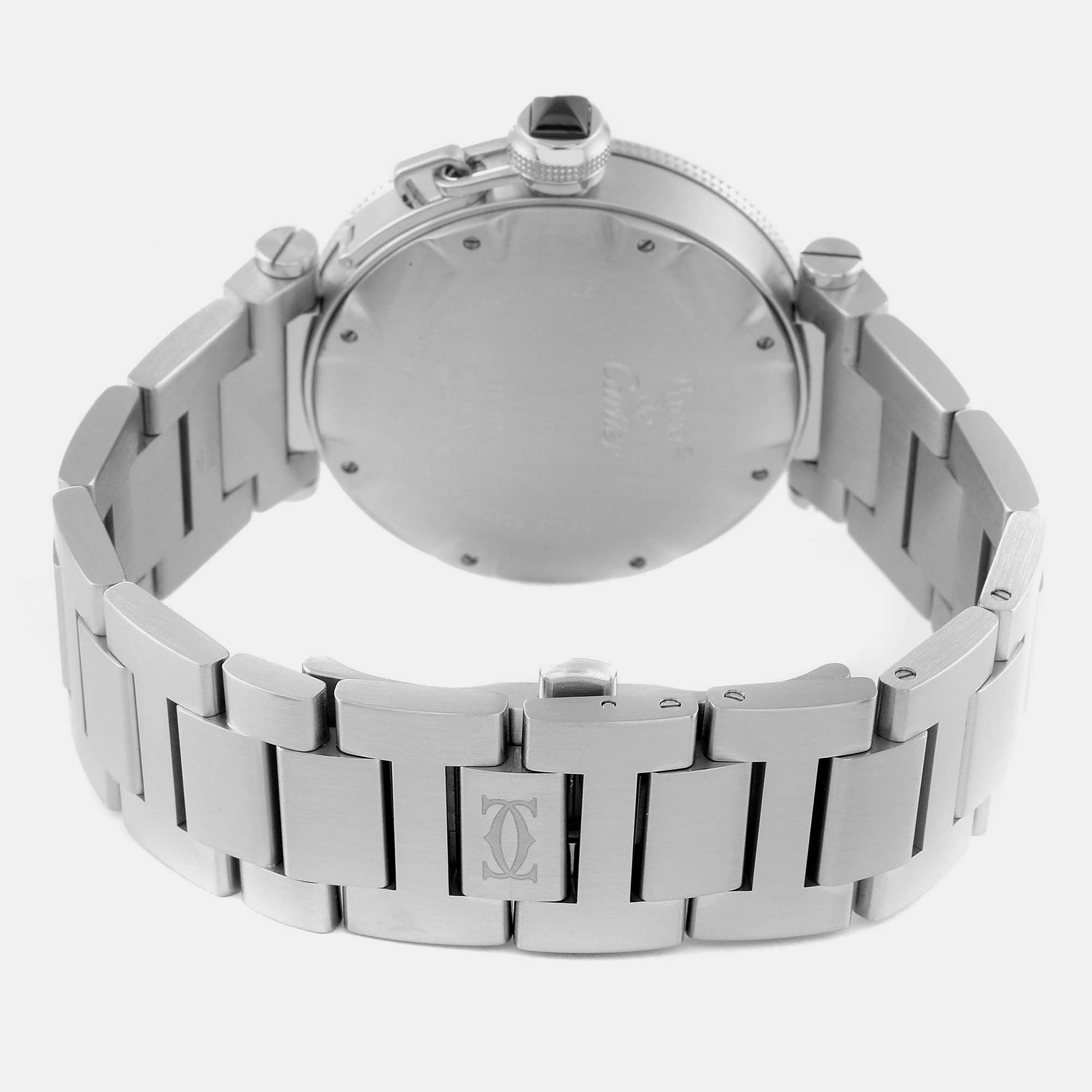 Cartier Pasha Seatimer Black Dial Automatic Steel Men's Watch W31077M7 40.5 Mm