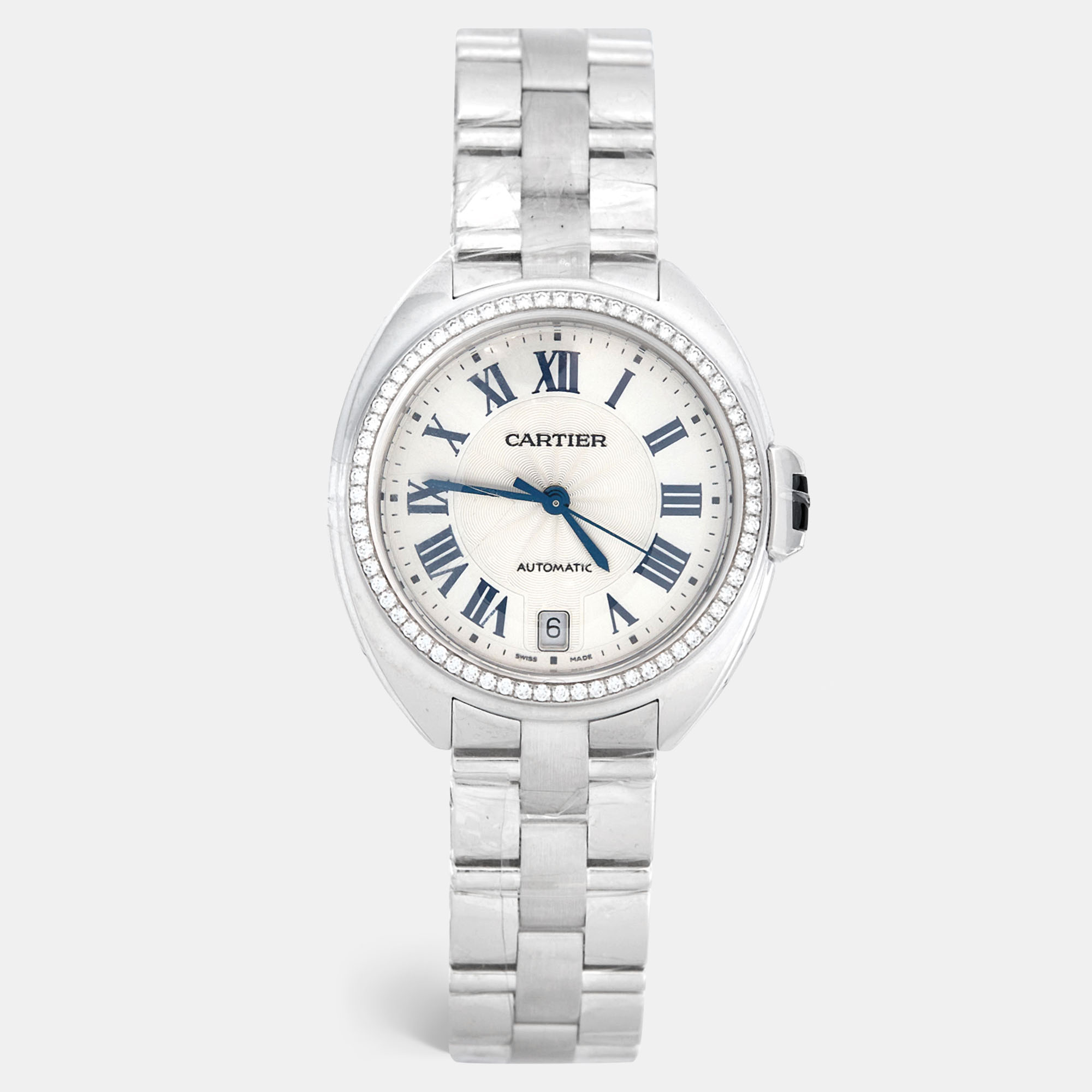 Cartier cle de cartier automatic wjcl0007 18k white gold 35 mm watch