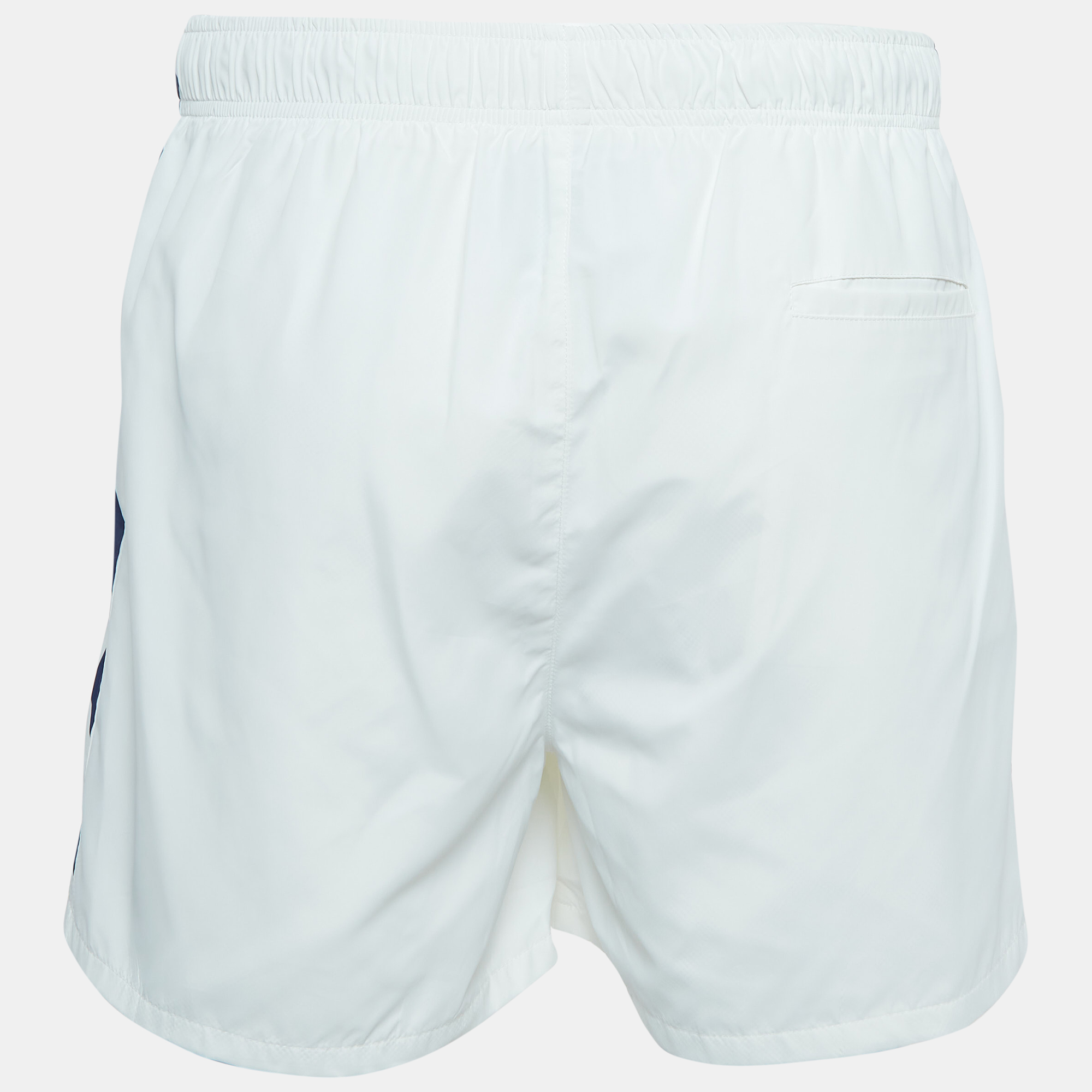 Casablanca White Printed Synthetic Track Shorts L