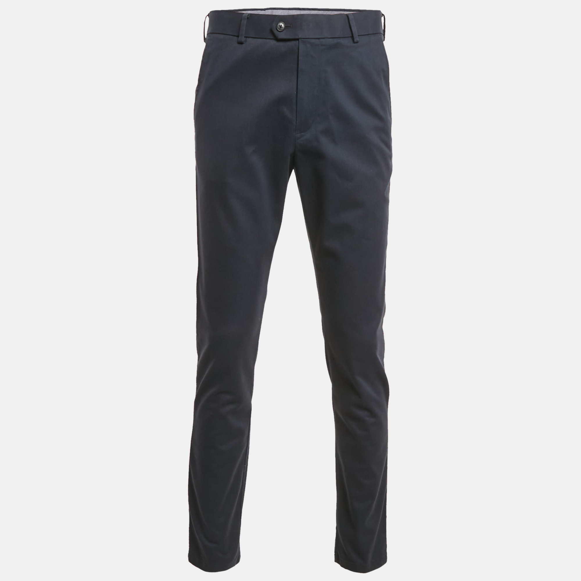 Charles Tyrwhitt Navy Blue Gabardine Cotton Slim Fit Tailored Trousers M
Charles Tyrwhitt Navy Blue Gabardine Cotton Slim Fit Tailored Trousers M