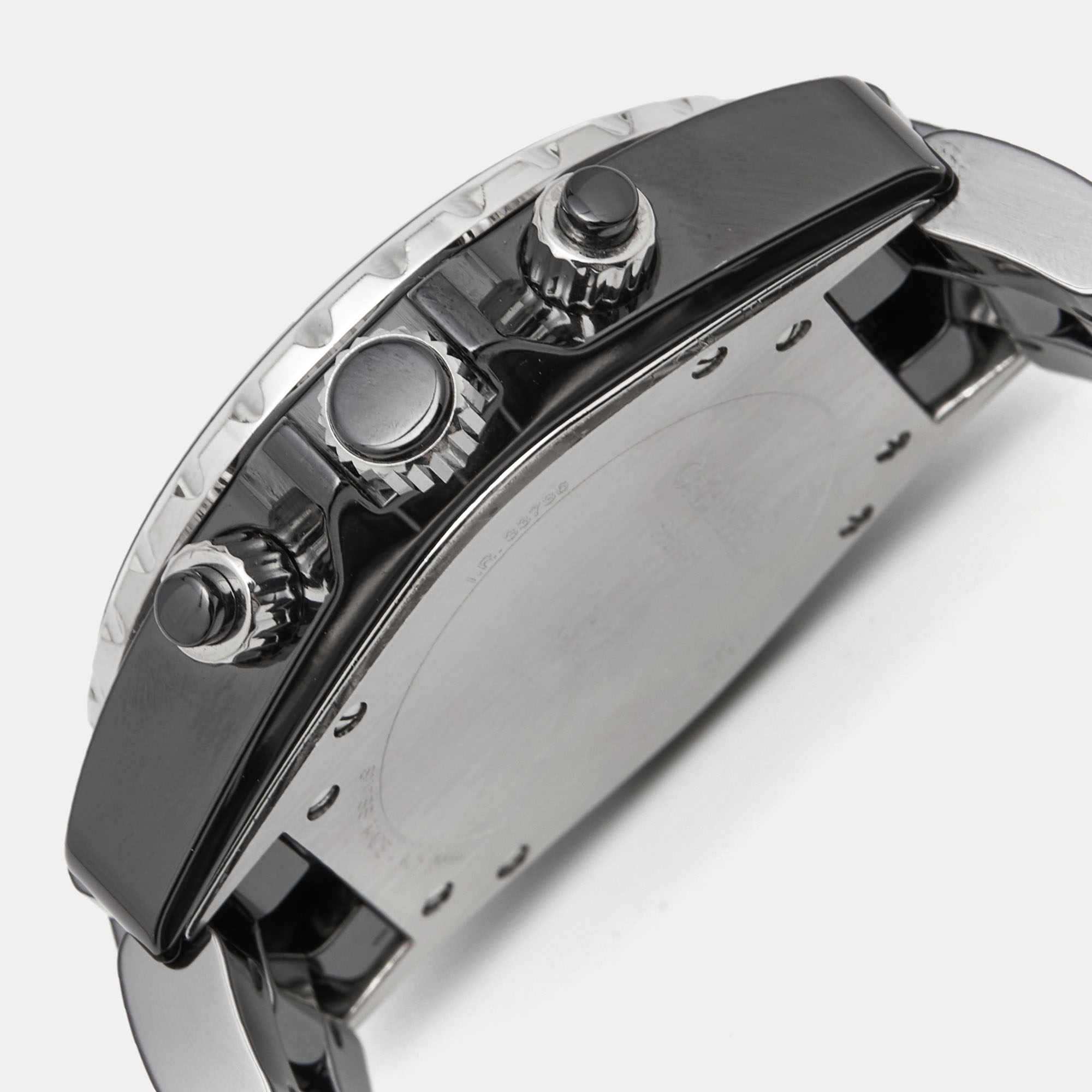 Chanel Black Ceramic Stainless Steel J12 H0940 Men's Wristwatch 41 Mm