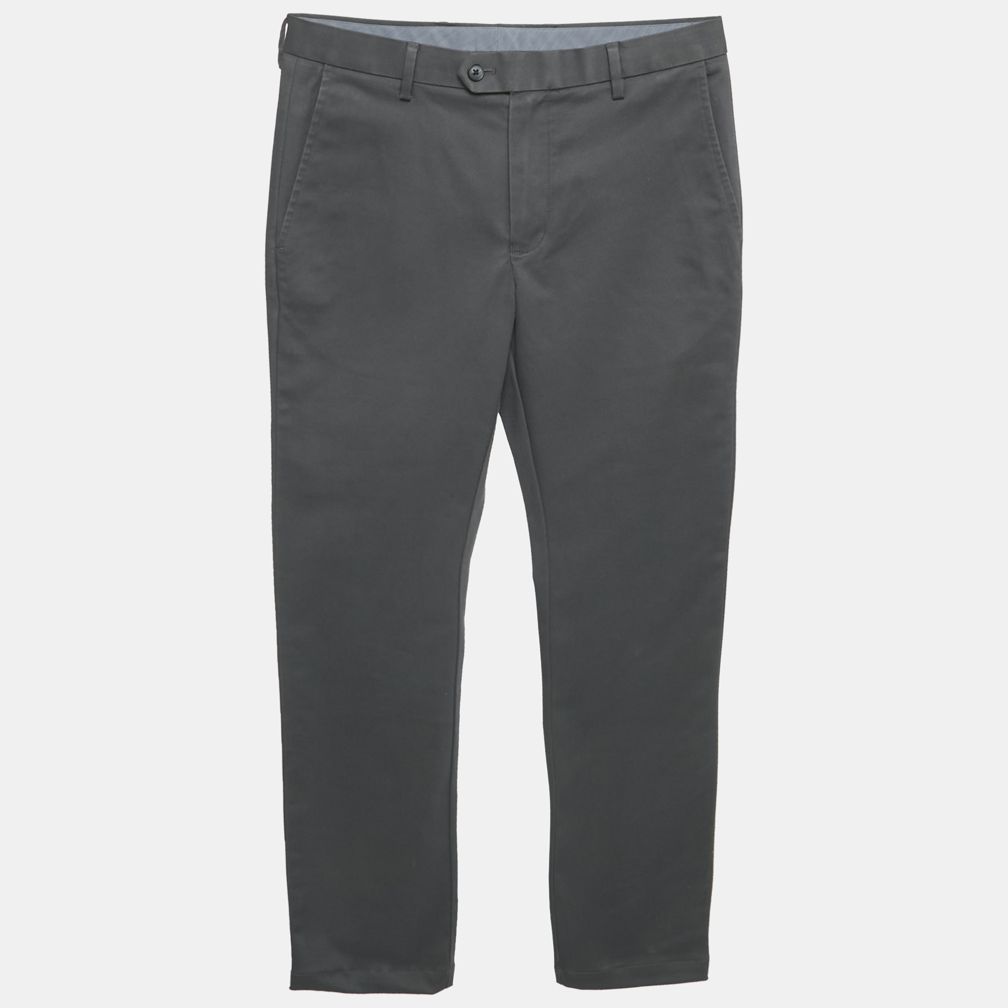Charles Tyrwhitt Dark Grey Gabardine Cotton Extra Slim Trousers S
Charles Tyrwhitt Dark Grey Gabardine Cotton Extra Slim Trousers S
