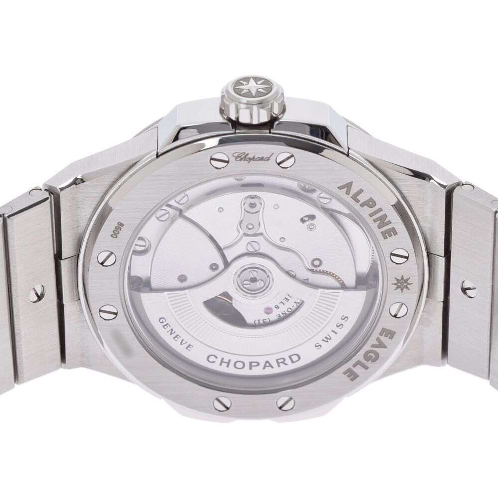 Chopard Blue Stainless Steel Alpine Eagle 298600-3001 Automatic Men's Wristwatch 41 Mm