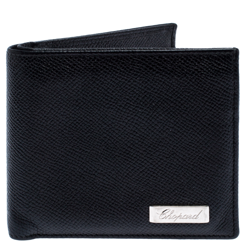 Image of Chopard Black Leather Classic Bifold Wallet