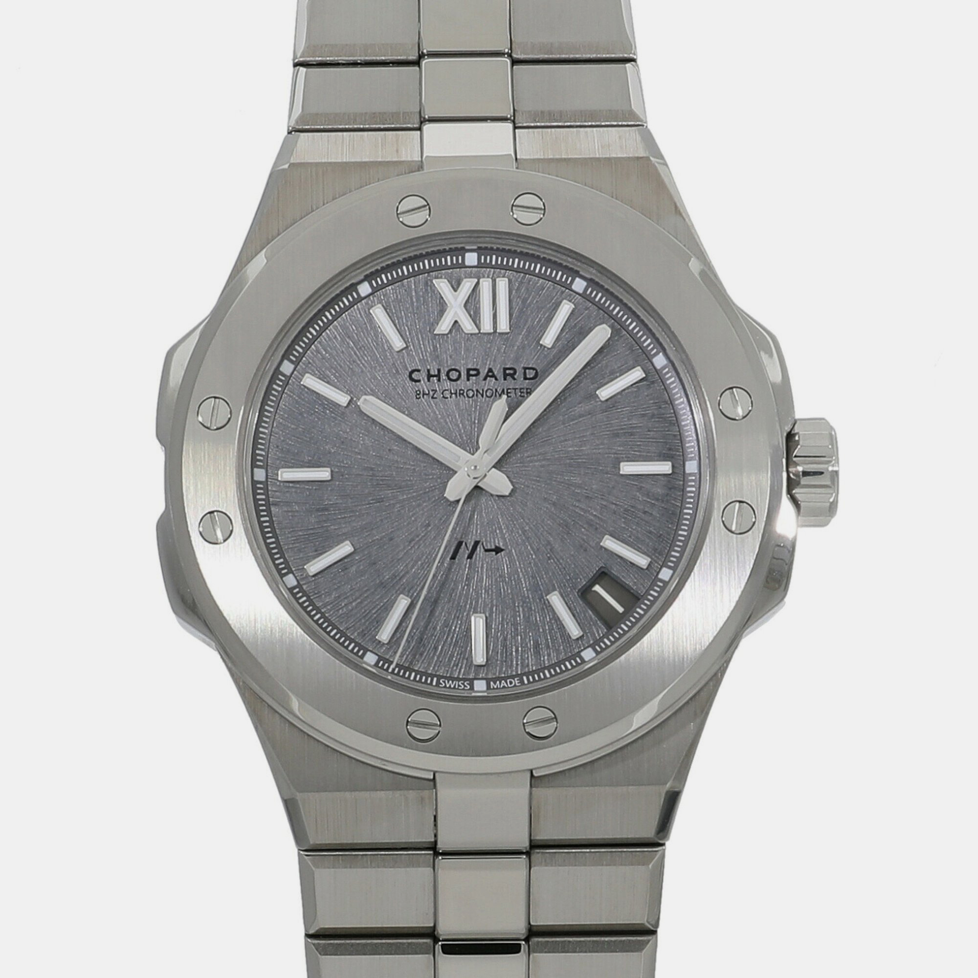 Chopard grey titanium alpine eagle 298600-300 automatic men's wristwatch 41 mm