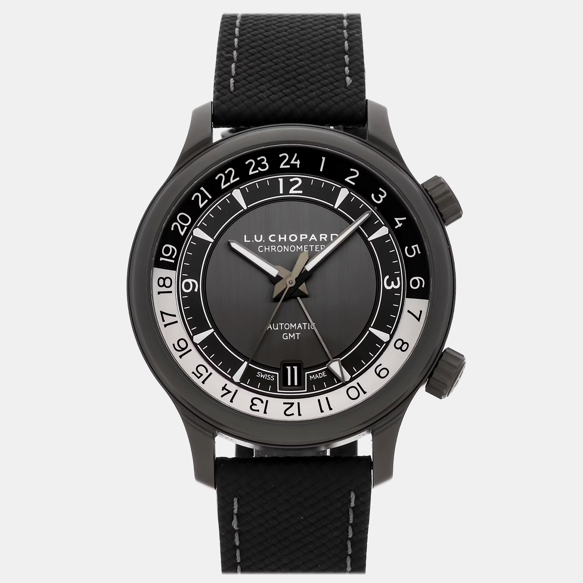 Pre-Owned Chopard L.U.C GMT One Black Limited Edition 168579-3004, Grey
Pre-Owned Chopard L.U.C GMT One Black Limited Edition 168579-3004, Grey