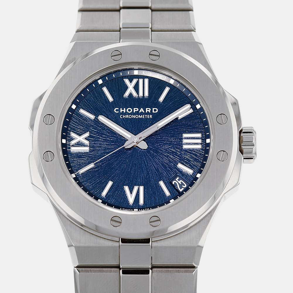 Chopard Blue Stainless Steel Eagle 298600-3001 Men's Wristwatch 41 mm