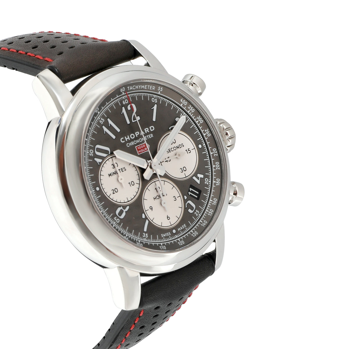 Chopard Black Stainless Steel Mille Miglia 168589-3006 Men's Wristwatch 42 Mm